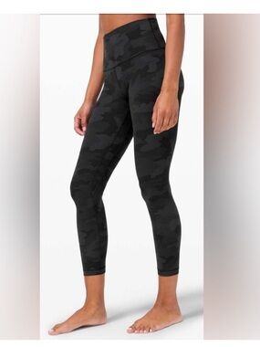 Lululemon Align Super-High Rise Pant in camo black gray size 4